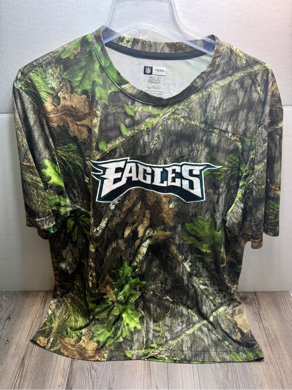 Philadelphia Eagles Mossy Oak Camo NFL Team Apparel Men’s TX3 Cool t-shirt Sz XL